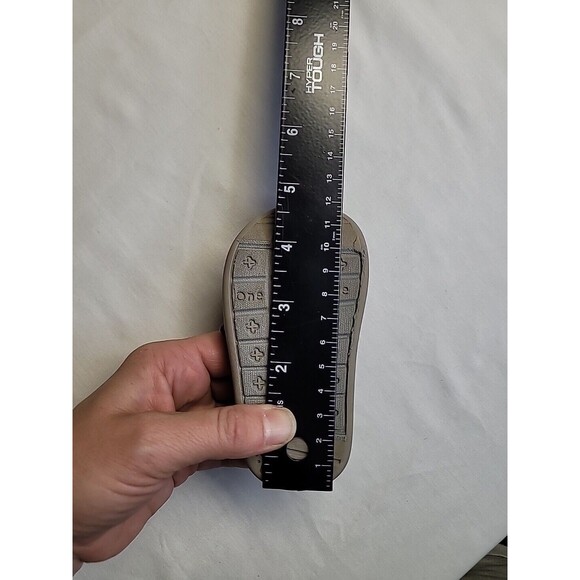 Toms Infant Toddler T4 Brown Canvas slip-on shoes Size 4 Adjustable Side‎ Strap - Picture 8 of 8